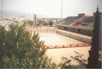 7: Swimming pools were still empty.