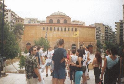 3: Guided tour by Eleni, here we are in front of a church (sorry, I forgot which one).