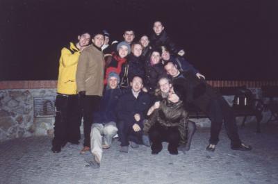 16: A quick group photo. Quick, because it was cooold!