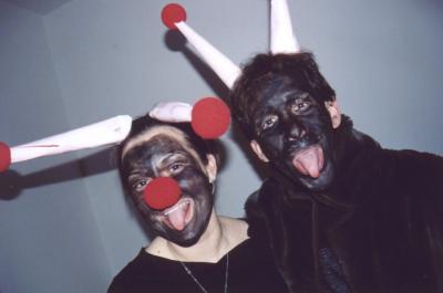 37: Funny devils on Saint Nicholas Day: David and Wanda.