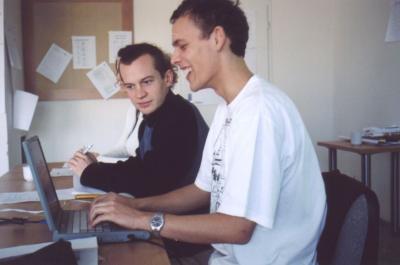 38: The chair of the Agora simulation: Rob and Adam.