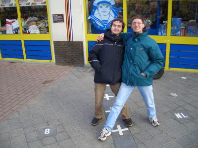 10: Antonio and me in Baarle-Nassau.