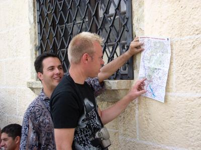 62: Maarten and Omero checking the map.