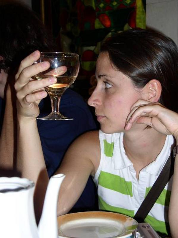 TRUTH or DARE... (11.08.2004 - 24.08.2004) - More photos - 77: Roser drinks red wine.