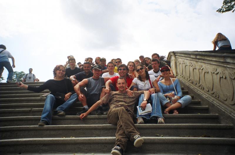 Check the Czechs (30.06.2004 - 13.07.2004) - The Best Squirrels of Europe SuPrague2004 - 29: In the stairs of the Castle's Gardens...