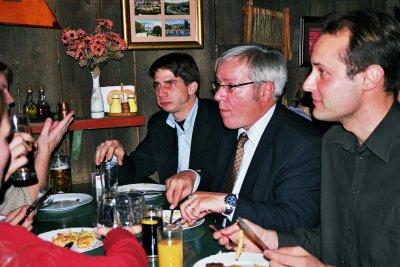 EU & Western Balkans (09.11.2004 - 13.11.2004) - Conference & Nightlife: Theijs's pictures - 26: staff from the Dutch Embassy joined for dinner :-)