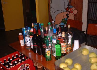 86: There are still some drinks from the European drinking night!