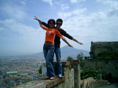 93: ME & KATI(AEGEE-HAMBURG) IN NAPOLI SIGHTSEEING...