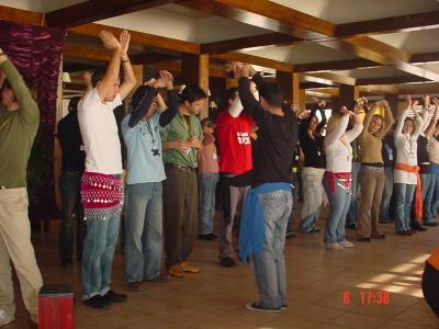 3: Bellydancing lesson. for more,see Balkania RM Spring 2005 photos..