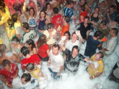 21: Having unbelievable fun in the foam... There were tons!!!