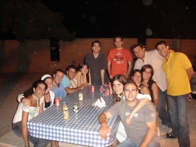 23: Organizers table: Sarah, Carmen, Luis, Pablo, Rosario, Dimas, Oscar, Jovica, Milos, Saioa, Marta, Neila and Nacho