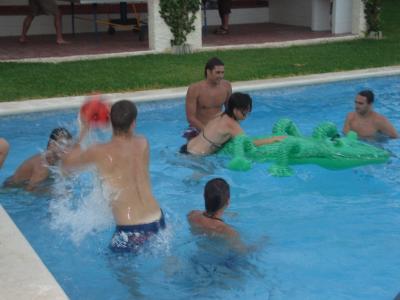 8: Having fun at Luis' swimming pool