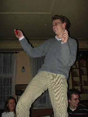 15: Paul dancing on the table