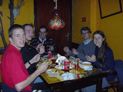 2: Iza having dinner with AEGEE-Enschede