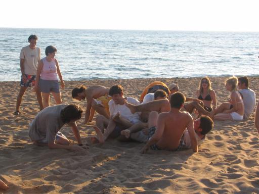 19: Playing on the beach