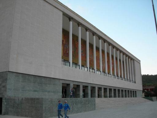 1: The theatre, centrepiece of the Mostre d'Oltremare, home of the Agora plenary, the registrations and workshops. Cool building!