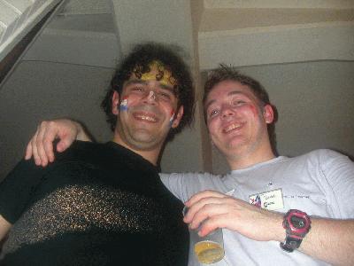 16: Amedeo & Me. Whats that on our faces ? Yeah - it was Netherland flag :-)