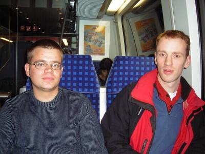 1: Lars and Job in the train to Osnabrück