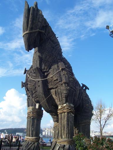 5: Original Wooden horse of the Movie TROY. Canakkale city center.