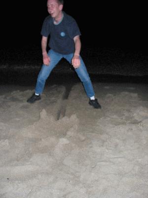 41: Tim Klifman was really proud of his sandcastle