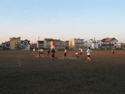 6: Playing soccer at something what is supposed to be a soccerfield ;)