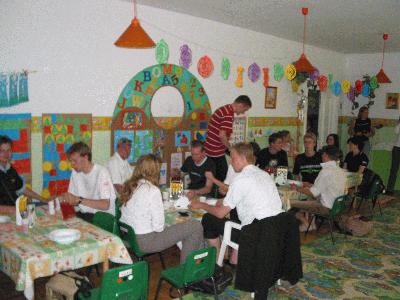 10: Dinner at a kindergarten (who came up with that idea? :D)