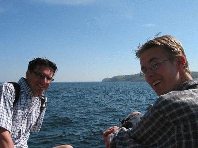 2: Michiel and Thomas, enjoying the nice wheater and view