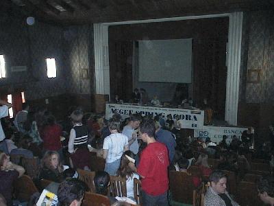 19: The voting procedures create havoc as everyone is running to the front of the plenary room to put their ballot papers in a box ;)