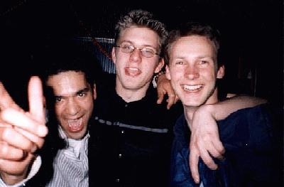 4: Krischan, Bart and Jesse in Shadrak (disco in Groningen)