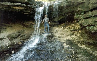 11: Stavros under the water fall