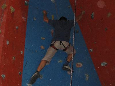 5: Matija climbing