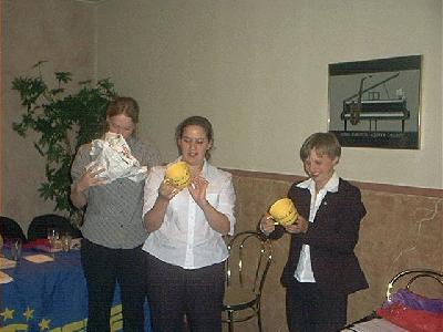 28: Present for new Board: yellow BOARD bowls ("Not to be used by other people than board members!"...)